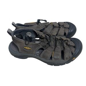 Keen men’s Newport leather outdoor brown hiking sandals size 10.5